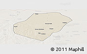 Shaded Relief Panoramic Map of Gounou, lighten