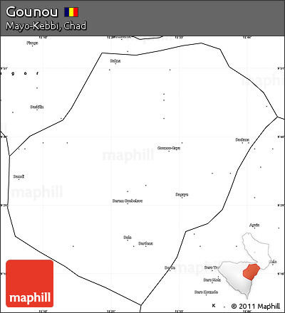 Blank Simple Map of Gounou