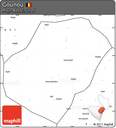 Blank Simple Map of Gounou
