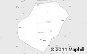 Silver Style Simple Map of Gounou