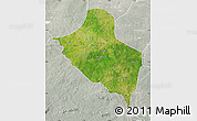 Satellite Map of Pala, lighten, semi-desaturated
