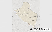 Shaded Relief Map of Pala, lighten, semi-desaturated