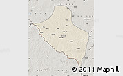 Shaded Relief Map of Pala, semi-desaturated