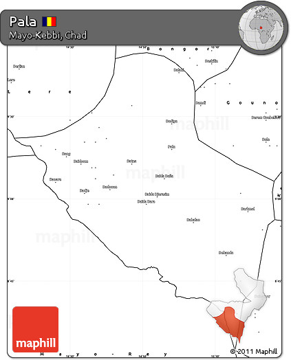 Blank Simple Map of Pala
