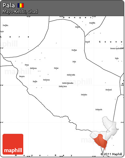 Blank Simple Map of Pala