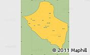 Savanna Style Simple Map of Pala, cropped outside