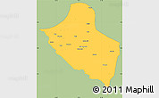 Savanna Style Simple Map of Pala, single color outside