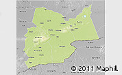 Physical 3D Map of Moyen-Chari, desaturated