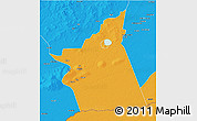 Political 3D Map of Kyabe