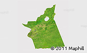 Satellite 3D Map of Kyabe, cropped outside