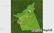 Satellite 3D Map of Kyabe, darken