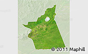 Satellite 3D Map of Kyabe, lighten