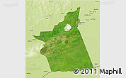 Satellite 3D Map of Kyabe, physical outside