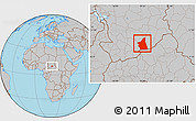 Gray Location Map of Kyabe