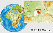 Physical Location Map of Kyabe, highlighted parent region