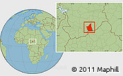 Savanna Style Location Map of Kyabe