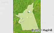 Physical Map of Kyabe, satellite outside
