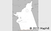 Gray Simple Map of Kyabe