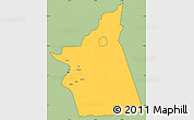 Savanna Style Simple Map of Kyabe, cropped outside