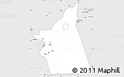 Silver Style Simple Map of Kyabe