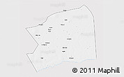 Silver Style 3D Map of Maissala, single color outside