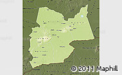 Physical Map of Moyen-Chari, darken