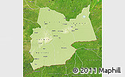 Physical Map of Moyen-Chari, satellite outside