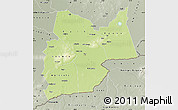 Physical Map of Moyen-Chari, semi-desaturated