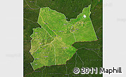Satellite Map of Moyen-Chari, darken