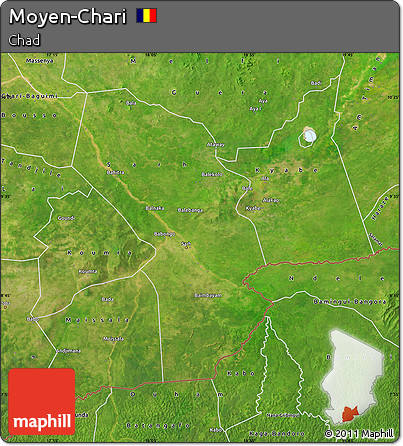 Satellite Map of Moyen-Chari