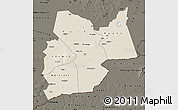 Shaded Relief Map of Moyen-Chari, darken