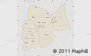 Shaded Relief Map of Moyen-Chari, lighten, semi-desaturated