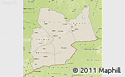 Shaded Relief Map of Moyen-Chari, physical outside