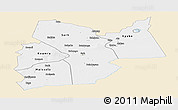 Classic Style Panoramic Map of Moyen-Chari, single color outside