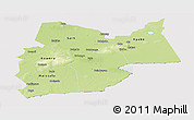 Physical Panoramic Map of Moyen-Chari, cropped outside
