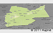 Physical Panoramic Map of Moyen-Chari, darken, desaturated