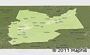Physical Panoramic Map of Moyen-Chari, darken
