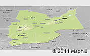 Physical Panoramic Map of Moyen-Chari, desaturated