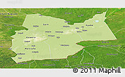 Physical Panoramic Map of Moyen-Chari, satellite outside