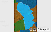 Political Map of Sarh, darken