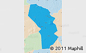 Political Map of Sarh, lighten