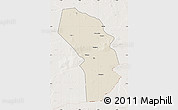 Shaded Relief Map of Sarh, lighten