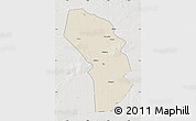 Shaded Relief Map of Sarh, lighten, semi-desaturated