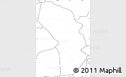 Blank Simple Map of Sarh, no labels