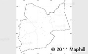 Blank Simple Map of Moyen-Chari, cropped outside, no labels