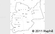 Blank Simple Map of Moyen-Chari, cropped outside