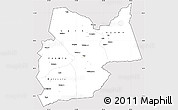 Silver Style Simple Map of Moyen-Chari, cropped outside