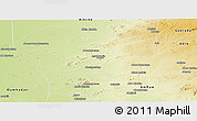 Physical Panoramic Map of Abeche