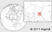 Blank Location Map of Am Dam, highlighted parent region, within the entire country