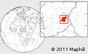 Blank Location Map of Am Dam, highlighted parent region